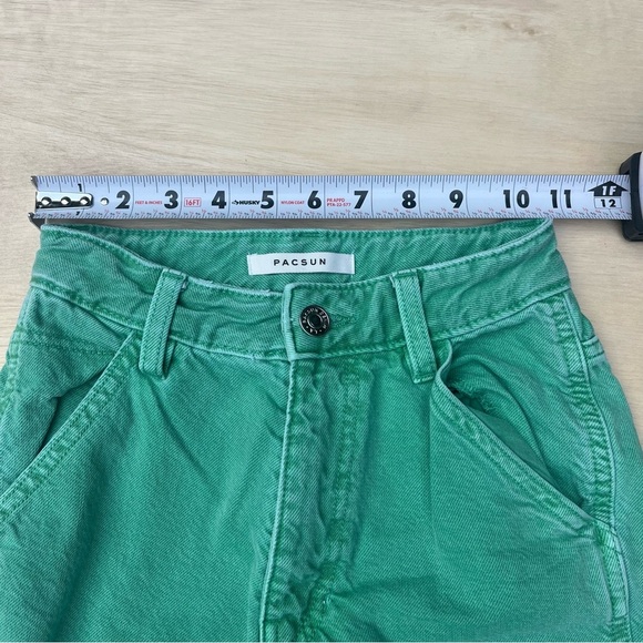 Womens Pacsun Green 90’s Boyfriend Carpenter Jeans Size 22 XS Back to School - Picture 5 of 9